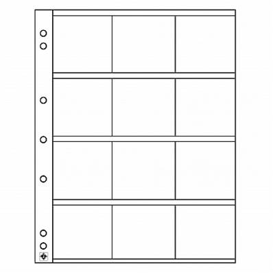 5 feuilles Numis 12 cases 50 mm Leuchtturm NK50 310444