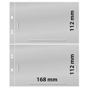 10 feuilles Multi Collect 2 bandes transparentes Lindner 1342
