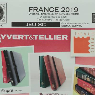 Jeu France SC 2019 timbres du 2e semestre Yvert et Tellier 134685