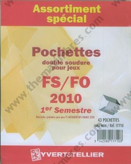 Assortiment pochettes 1er semestre 2010 pour Futura FS FO Yvert et Tellier 17710