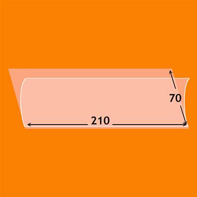 10 bandes 210 x 70 mm simple soudure fond tranparent YT180708
