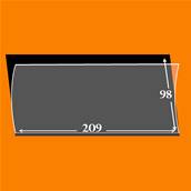 10 pochettes 209 mm x 98 mm fond noir simple soudure Yvert et Tellier 18246
