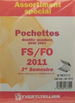 Assortiment pochettes 2e semestre 2011 pour Futura FS FO Yvert et Tellier 18712