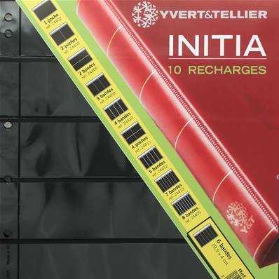 10 recharges Initia 6 bandes Yvert et Tellier 24404