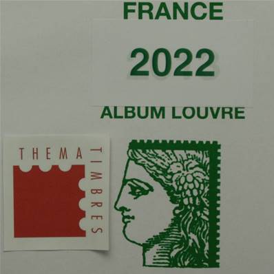 Jeu de pochettes pour feuilles France 2022 Album Louvre Ceres HBA22