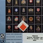 Feuilles 1b Luxe timbres découpés blocs carnets France 2023 DAVO 53753