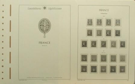 Feuilles France 1945 à 1959 pochettes SF Leuchtturm 15/2SF 307094