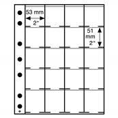 5 Feuilles pour éuis cartonnés M20K Leuchtturm 324851