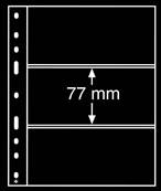 10 Feuilles noires  3 bandes Optima 3S Leuchtturm 316307