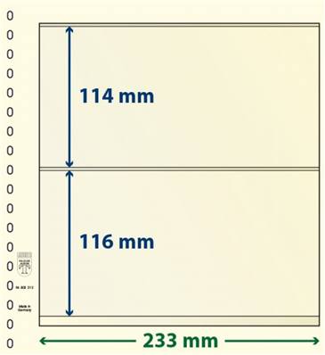 5 feuilles neutres double face LINDNER dT dT802212P