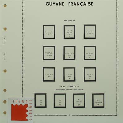 GUYANE 1886-1947 avec pochettes MOC 327160