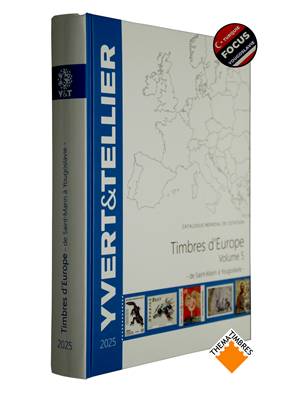 Catalogue des Timbres Europe vol 5 St Marin à Yougoslavie 2025 Yvert et Tellier
