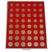 medaillier 48 cases rondes sries euros rouge Yvert et Tellier 21206