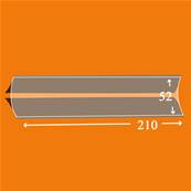 25 bandes ID double soudure fond noir 210 x 52 mm ID1052