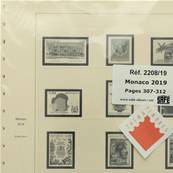 Feuilles mise  jour Monaco 2019 SAFE DUAL 2208-19