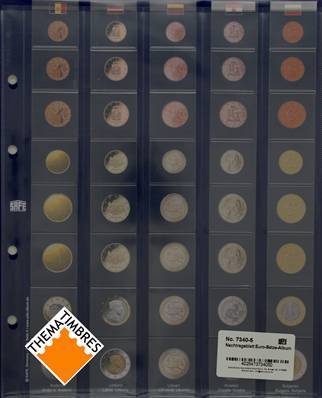  feuille premium pour series euros Safe 7340-5