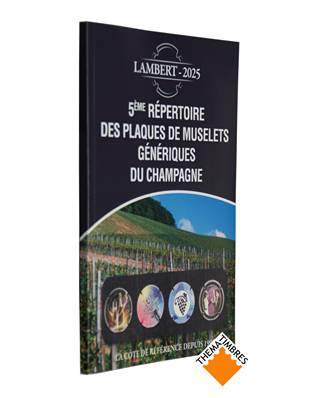 Repertoire Plaques de muselets Génériques du Champagne Lambert 2025