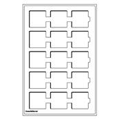 2 plateaux 15 cases 50 x 50 mm TAB bleu Leuchtturm 320714