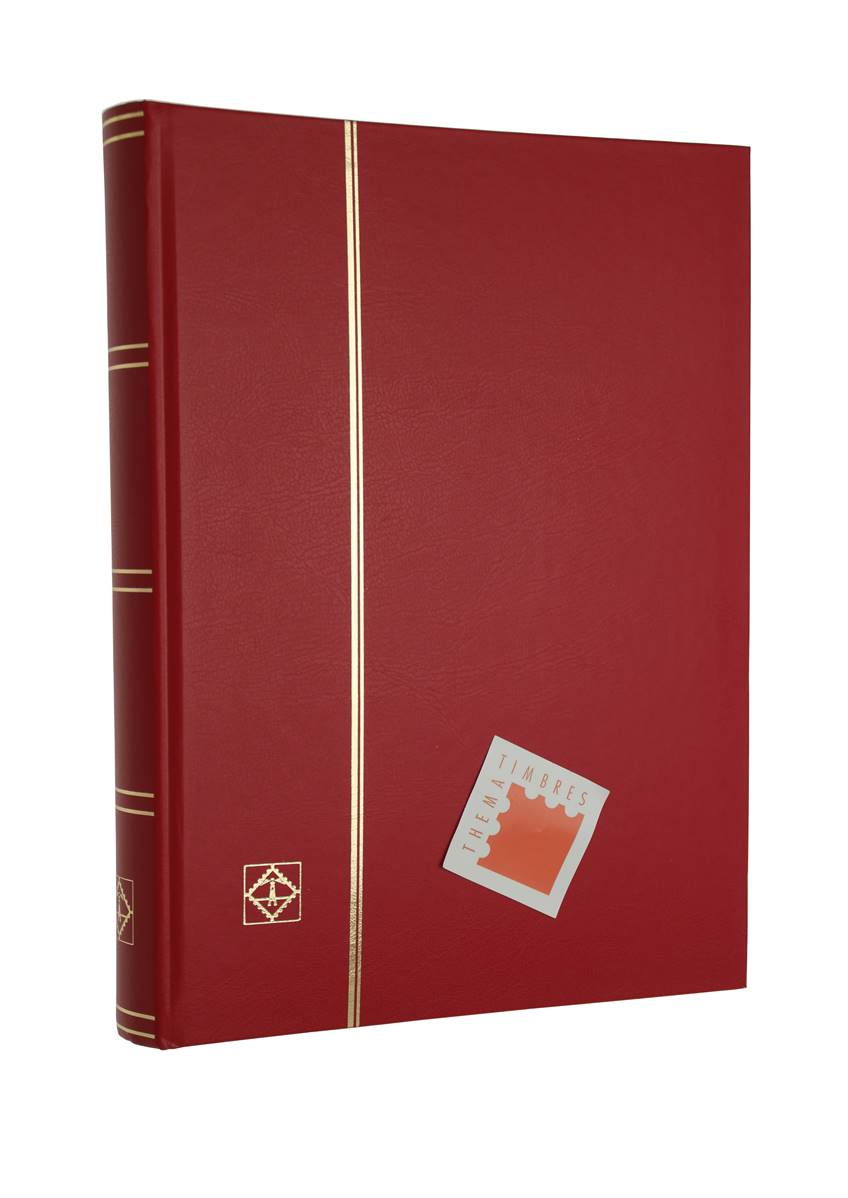 Philatélie Album de timbres 64 pages - Rouge - 225 x 305 mm EXACOMPTA 26163E