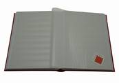 classeur pour timbres 64 pages blanches BASIC W64 rouge Leuchtturm 316445