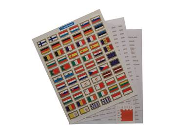 Jeu d' etiquettes autocollantes Euro Leuchtturm 321082