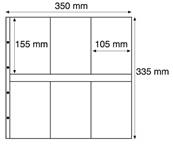 5 feuilles CPM Verticales transparentes Leuchtturm MAX3C 323390