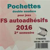 Pochettes 2e sem 2016 Futura FS autoadhesifs Yvert & Tellier 110024
