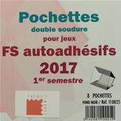 Pochettes 1er sem 2017 Futura FS autoadhesifs Yvert & Tellier 110025