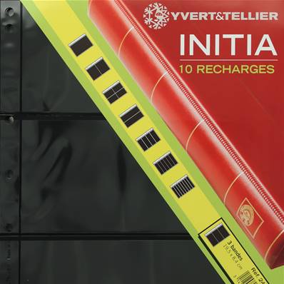 10 recharges Initia 3 bandes Yvert et Tellier 24409