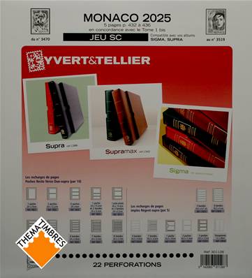 Jeu Monaco SC 2025 Yvert et Tellier 301128