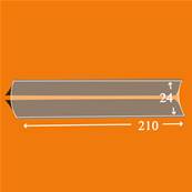 25 bandes ID double soudure fond noir 210 x 24 mm ID1024