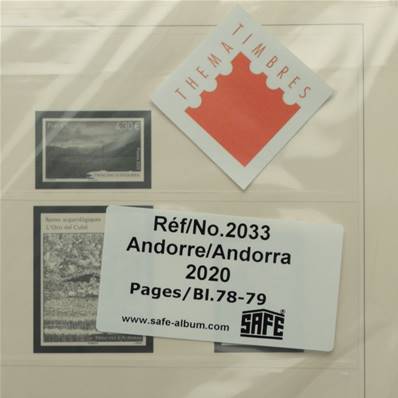 Feuilles Andorre Francais 2020 SAFE DUAL 2033-20
