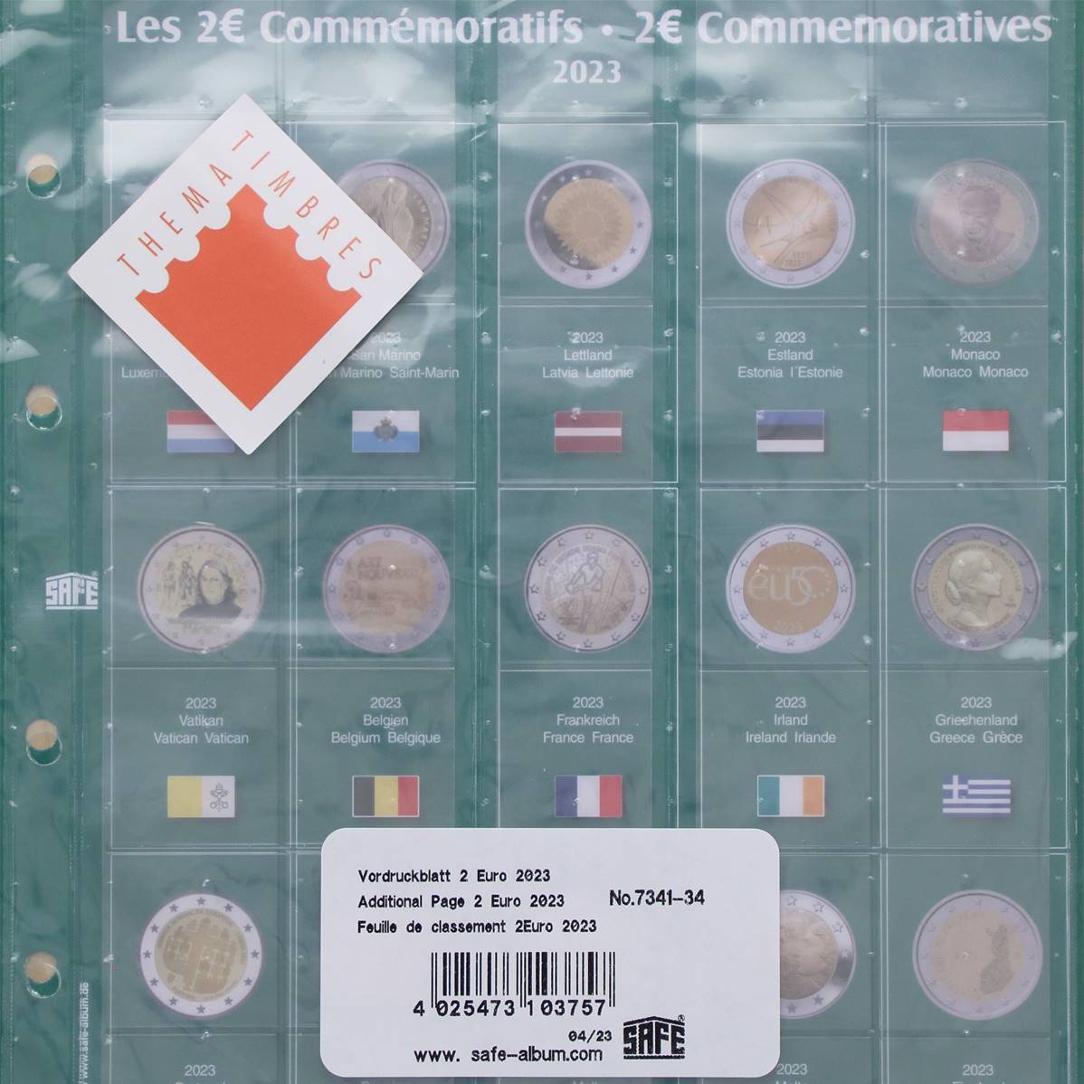 Premium-Münzalben 5 Euro Österreich Safe 7340/8 | Münzen | Safe