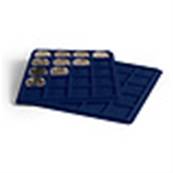 2 plateaux 20 cases carrés 41 mm TAB S bleu Leuchtturm 318864