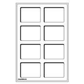 2 plateaux 8 cases 64 x 86 mm TAB bleu Leuchtturm 300028