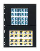 5 feuilles UNIPLATE noires 072 LINDNER