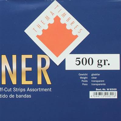assortiment  500 grammes bandes fond transparent W10500 Lindner
