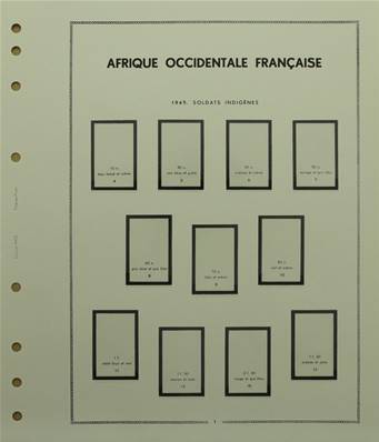 AOF Afrique Occidentale Francaise1944 à 1959 avec pochettes MOC 310144