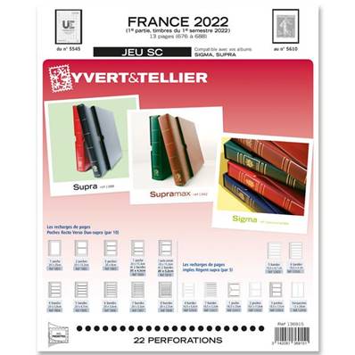 Jeu France SC 2022 1er semestre Yvert et Tellier 136915