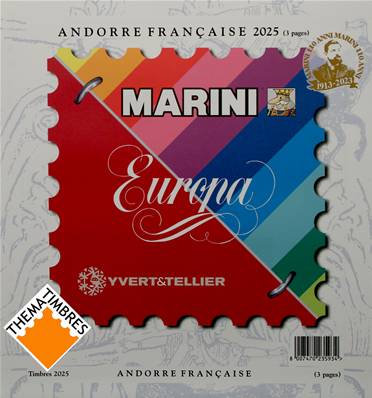 Jeu Andorre Francais 2025 Yvert et Tellier MARINI 301179