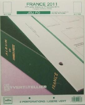 Jeu France Futura FO 2011 1er semestre Yvert et Tellier 710033