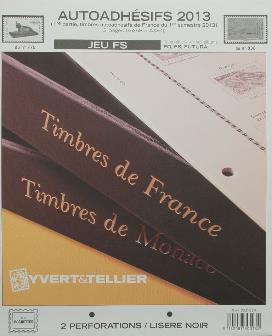 Jeu France Futura FS 2013 1er semestre Autoadhésifs Yvert et Tellier 730013