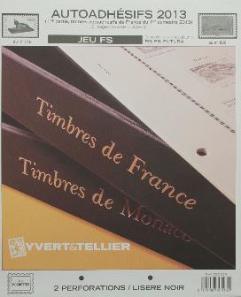 Jeu France Futura FS 2013 1er semestre Autoadhésifs Yvert et Tellier 730013