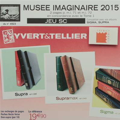Jeu France Musée Imaginaire SC 2015 Yvert et Tellier 860060