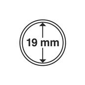 10 Capsules 19 mm pour pieces 2 cent euro Leuchtturm GRIPS 19 337551