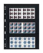 5 feuilles UNIPLATE noires 073 LINDNER
