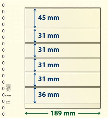 10 feuilles neutres LINDNER T 802604P