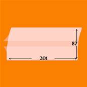 10 pochettes 87 x 201 double soudure fond transparent Yvert et Tellier 199098
