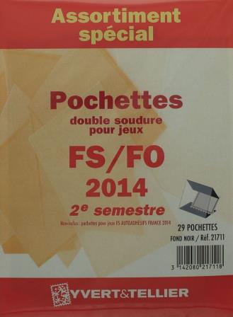 Assortiment pochettes 2e semestre 2014 pour Futura FS FO Yvert et Tellier 21711