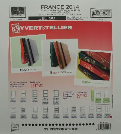 Jeu France SC 2014 2e semestre Yvert et Tellier 850012